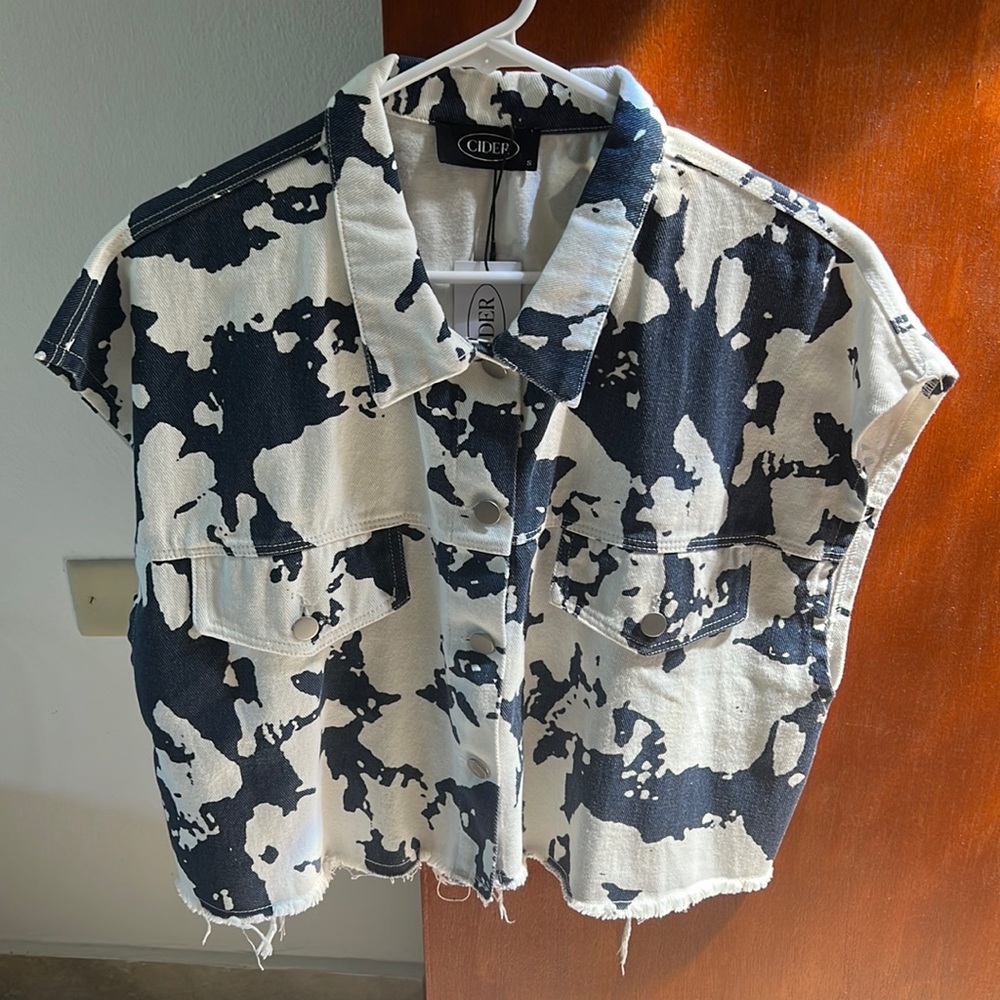 Cider denim vest